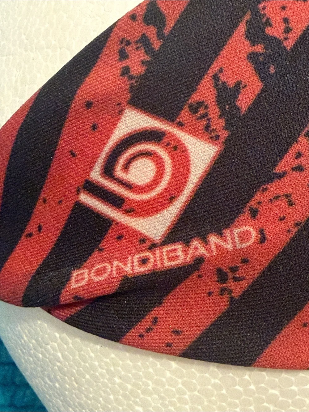 Red and Black Striped Headband - 'Run? I Thought You Said Rum' 3